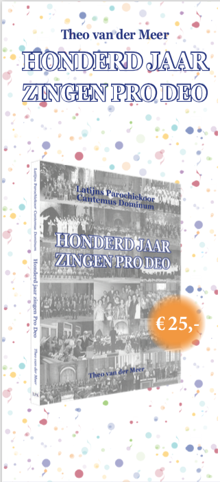 Boek 100 jaar zingen Pro Deo