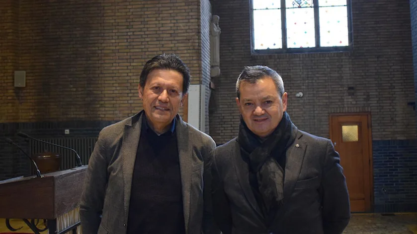 Ralph Ferouge en Ennio Sense van Werkgroep Open Augustinus